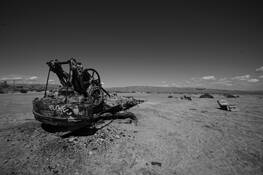 Abandoned Machine in Salton Sea by Giorgio Suighi