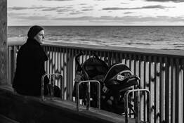 Religious Woman at Sunrise by William Stamps