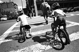 Bikers in NYC by Bruce Barshop