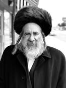 Rabbi Walking by Lloyd Segal
