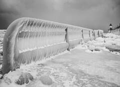 Ice Railing by Alan Lemire