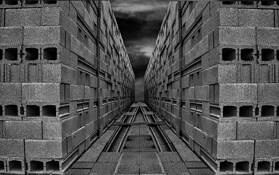 Cement Block Yard by William West