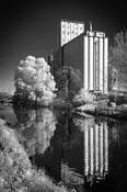 Silo Reflection by Tom Green