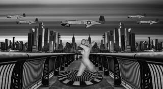 Planes Over New York by William R. West