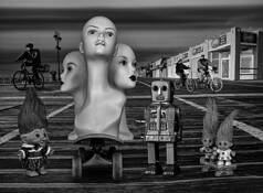 Boardwalk Gathering by William R. West