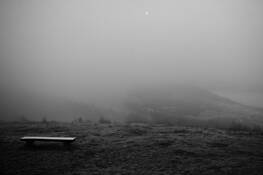 Bench and Half Moon by Aaron Marko