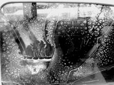 Old Car Glass by Ronald J. Dietel