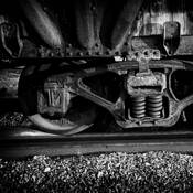 Train Wheel by Ron Hugo