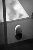 Egg Timer on Glass Table by John McGill.