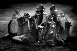 Glassware and Doll Parts by Lee Grossman