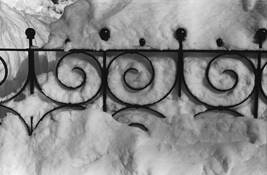 Snow & Fence by Leonard Volk