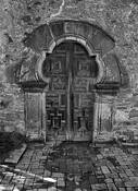 San Juan Mission Doorway by Frank Brueske