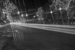 Broad Street at Christmastime by Bert Wolfe