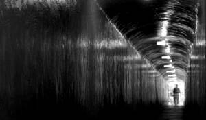 Untitled 6 - Entrance of Motel by Youngsook Chung Zhang