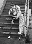 Adjusting Stilt by Larry E. Jones