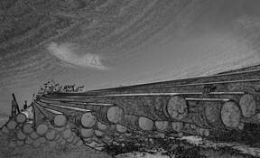 Pipes. Salton Sea by Youngsook Chung Zhang
