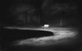 Bench and Path by Robb Johnson