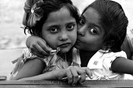 Two Indian Girls by Liao Jung-Chan