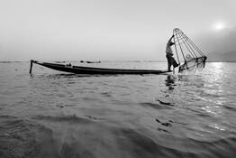 Traditional Fish Trap by Elaine Jones Heron