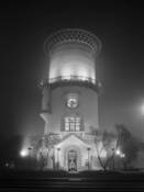 Fresno Water Tower Fog by Jim Curnyn