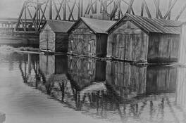 Old Boat Houses by Michael D. Frey