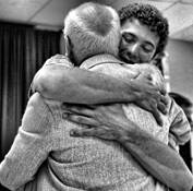 Eagle Scout Hug by Alan Wood
