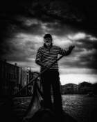 Self Portrait as a Gondolier by Steve Burkett