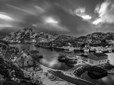 Fishing Village in Lofoten by Lawrence Hislop