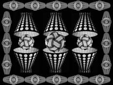 Escher's Polka Dot Lampshades by William West