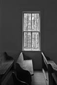 Pews and Window by Weaver C Barksdale