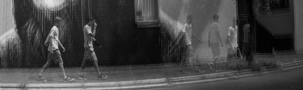 Multiple Exposure Street Scene by Bart Lacks