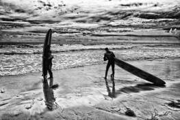 Beach Surfers by John Van Aken