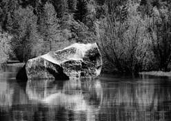 Reflection in Mirror Lake on Tenaya Creek by James N. Vedder