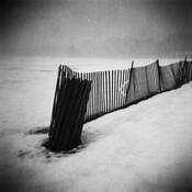 Snow Fence by Arlene Stanger