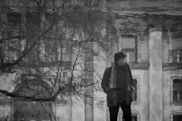 Reflection at the Sinti and Roma Memorial by Robert Blum