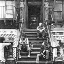 Three Men on Stoop