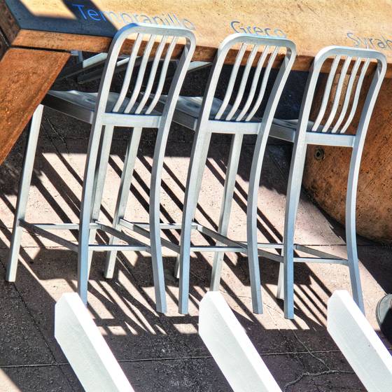 Three Stools by Bruce Blum Black & White Magazine For Collectors of