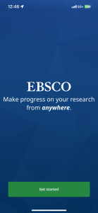 EBSCO Mobile Splash Screen