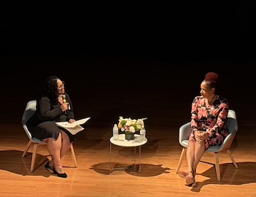 Tracy Fray-Oliver, Vice President, Bank Street Education Center, in conversation with Nikole Hannah-Jones, Pulitzer Prize- and Emmy Award-winning creator of The 1619 Project, at Building for Education and Democracy (BEAD) Juneteenth event