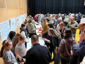 School for Children community gathers in the auditorium at the annual Science Expo (2026)