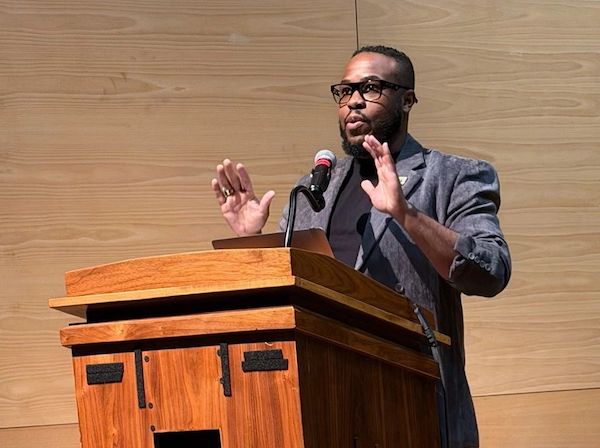 Jacob Dixon, GSE '10, keynote speaker at the Summit on Undergraduate Pathways into Education event (2026)