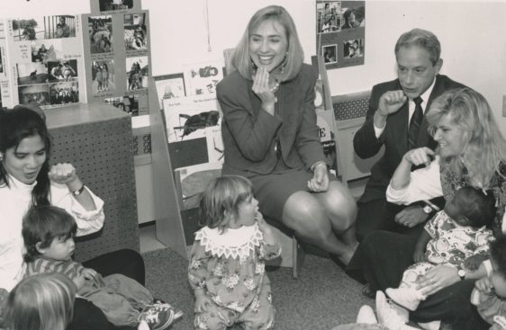 Hillary Clinton at Bank Street in 1992