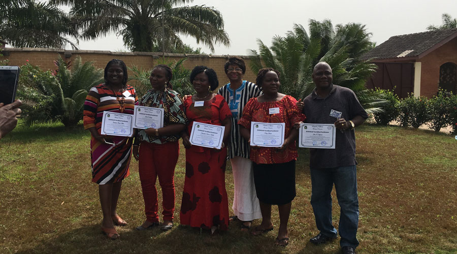 Group Photo of Certificate Holders in Liberia