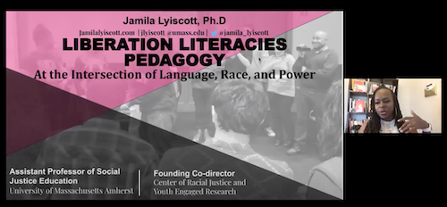 Dr. Jamila Lyiscott gives Language Series 2021 virtual presentation