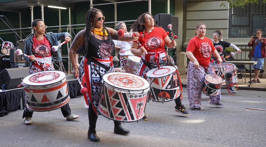 Drummer perform at the Fall Fair 2022