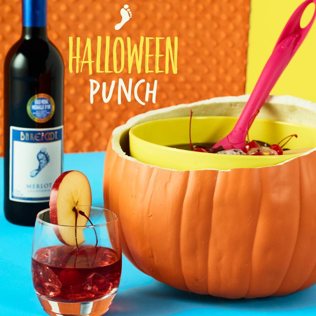 Halloween Punch and Barefoot Pink Moscato