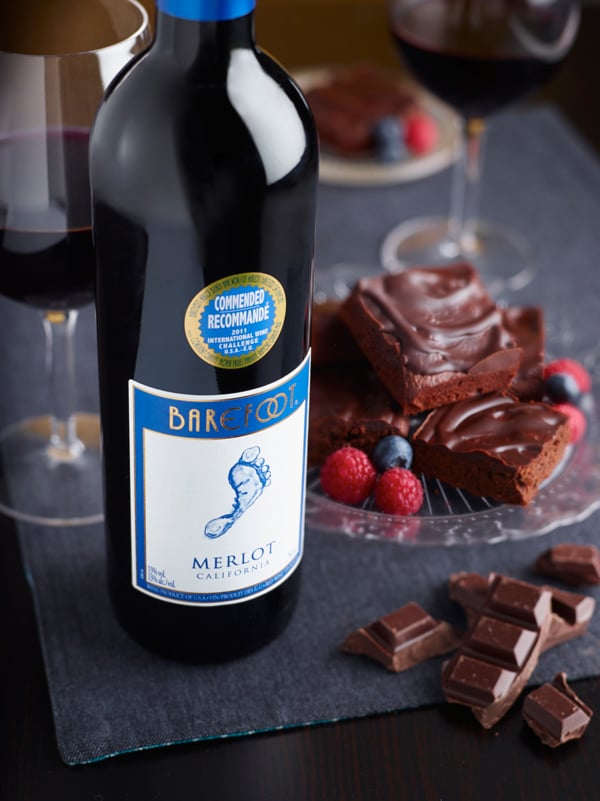 Photo of Barefoot Merlot Glazed Brownies