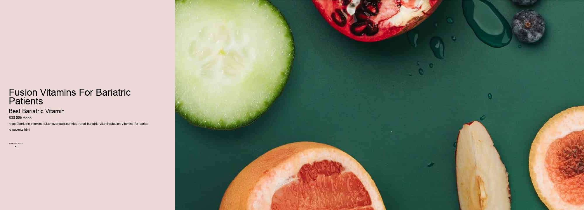 Fusion Vitamins For Bariatric Patients