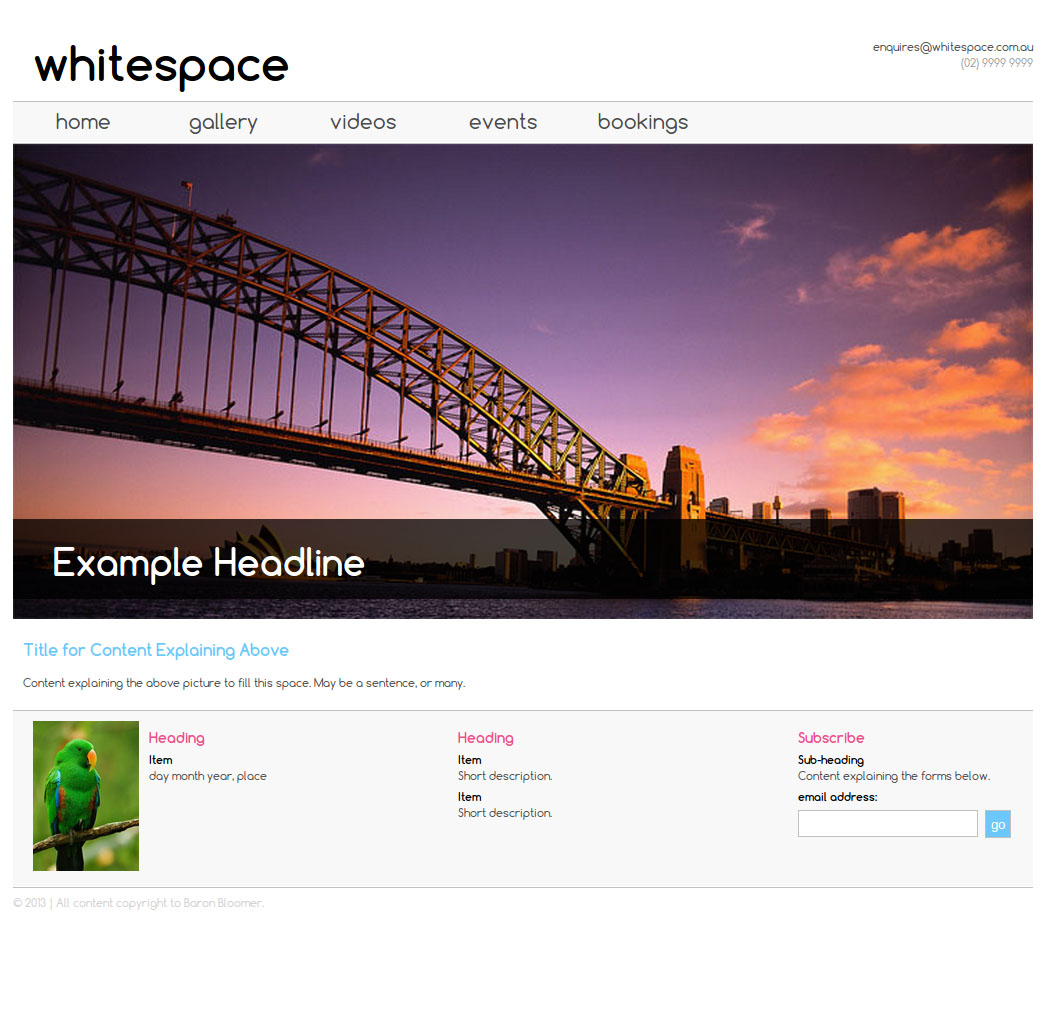 Template-whitespace