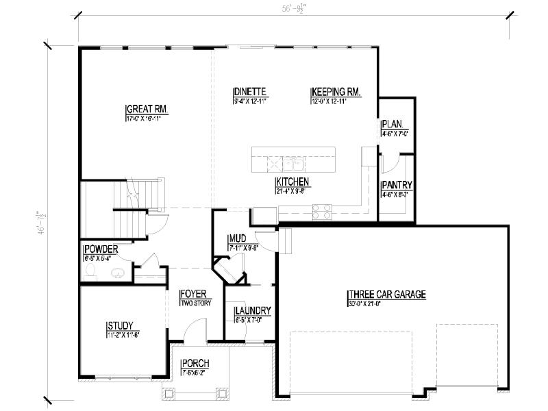 The Parker II Floor Plans DJK Custom Homes